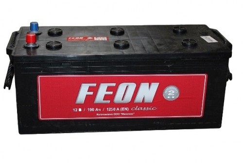 Аккумулятор Feon 6CT-190 Аh пп под болт 1250А