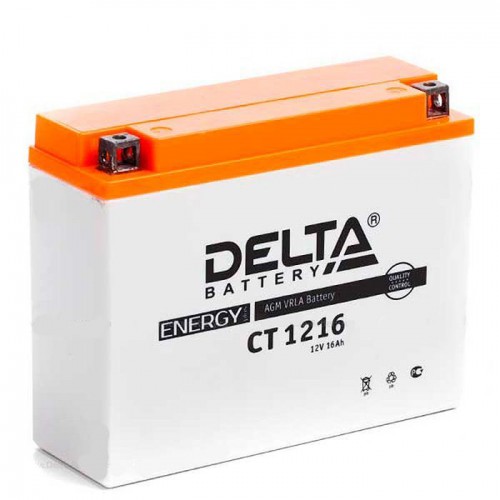 Аккумулятор Delta CT 1216 (YB16AL-A2 16  а/ч) зал