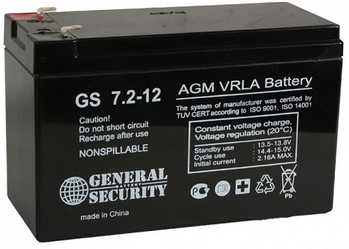 Аккумулятор GS  7.2-12